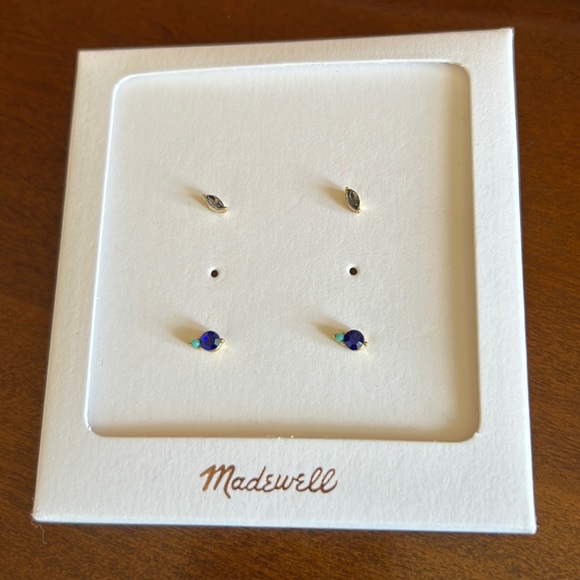 Madewell Jewelry New Madewell Stud Dainty Earring Set Poshmark